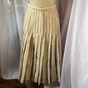 Vintage Reversible Cream Striped Skirt